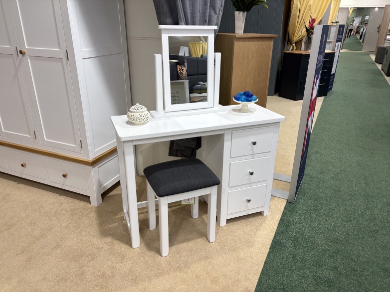 - Thames Bedroom Dressing Table, Stool and Mirror