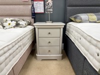 - Chartwell Bedroom Large 3 Drawer Bedside with Painted Top thumbnail