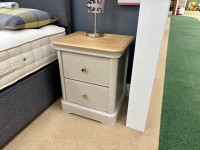 - Chartwell Bedroom Large 2 Drawer Bedside with Oak Top thumbnail