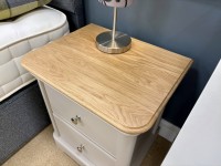- Chartwell Bedroom Large 2 Drawer Bedside with Oak Top thumbnail