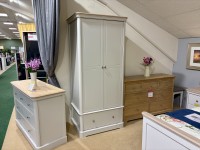- Chartwell Bedroom 2 Door 1 Drawer Wardrobe with Oak Top thumbnail