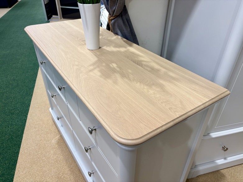 - Chartwell Bedroom 3 + 4 Wide Chest with Oak Top