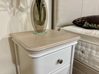 - Chartwell Bedroom 3 Drawer Small Bedside with Oak Top thumbnail