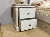 - Chartwell Bedroom Large 2 Drawer Bedside with Oak Top thumbnail