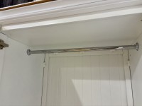 - Chartwell Bedroom Triple Hanging Wardrobe with Oak Top thumbnail