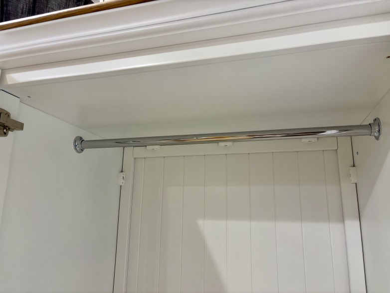 - Chartwell Bedroom Triple Hanging Wardrobe with Oak Top