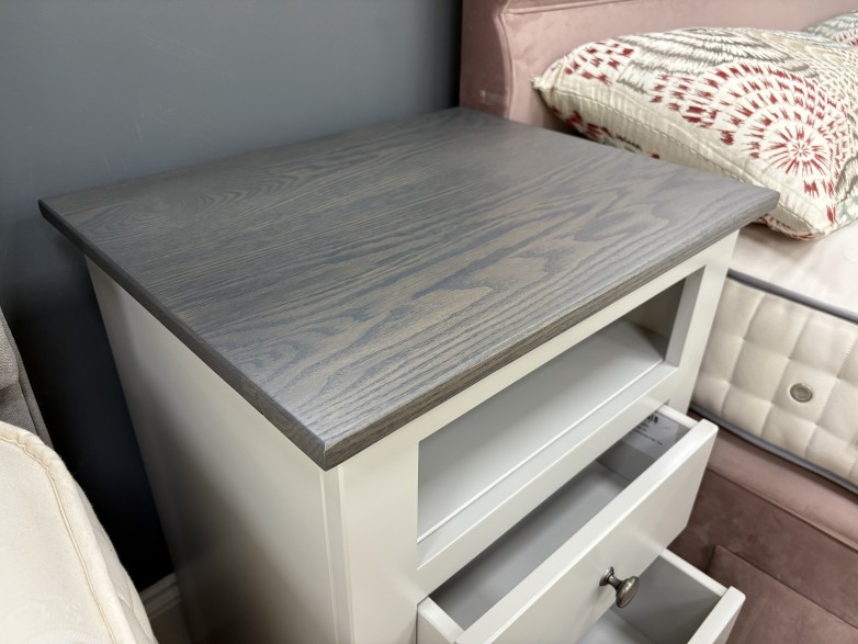 - Modo 25 Bedroom 2-Drawer Open Shelf Bedside with Oak Top