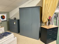 - Modo 25 Bedroom 3-Door All-Hanging Wardrobe with Painted Top thumbnail