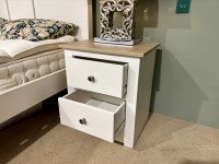 - Modo 25 Bedroom 2 Drawer Wide Bedside with Oak Top thumbnail