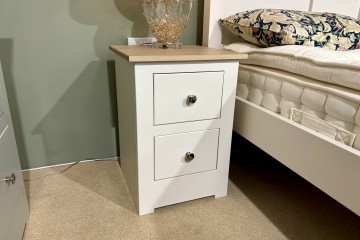 - Modo 25 Bedroom 2-Drawer Narrow Bedside with Oak Top