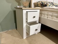 - Modo 25 Bedroom 2-Drawer Narrow Bedside with Oak Top thumbnail