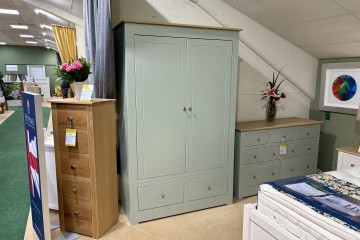 - Modo 25 Bedroom 2-Door 2-Drawer Wardrobe with Oak Top