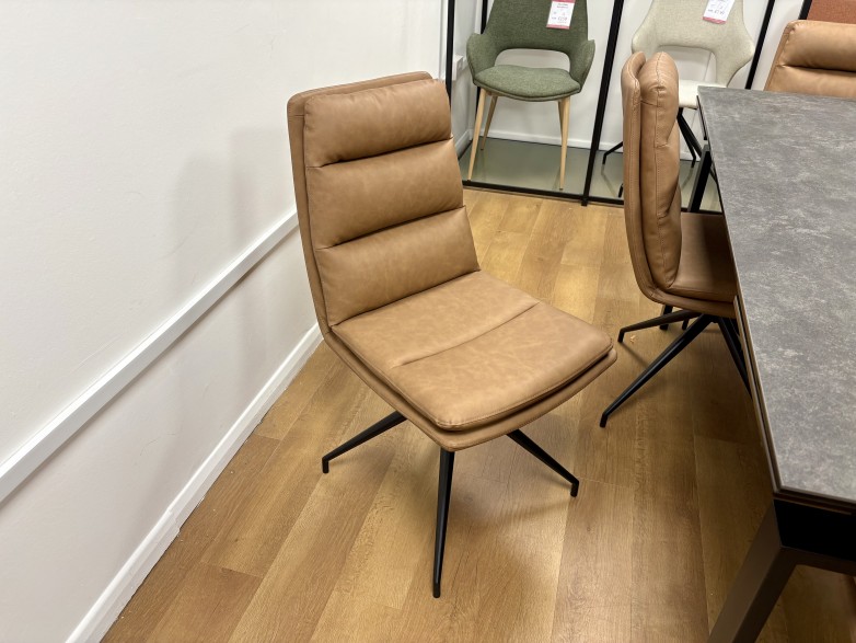 Huddersfield 160-240cm Extending Dining Table with 6x Furniture Connect Bono Swivel Dining Chairs