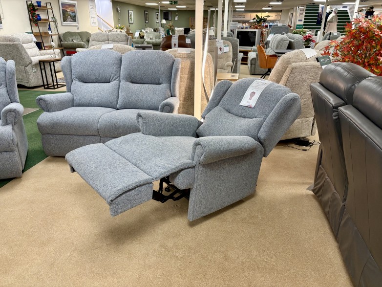 - Malvern Small 2-Seater Sofa, Small Armchair, Standard Manual-Reclining Armchair and Storage Footstool