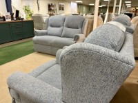 - Malvern Small 2-Seater Sofa, Small Armchair, Standard Manual-Reclining Armchair and Storage Footstool thumbnail