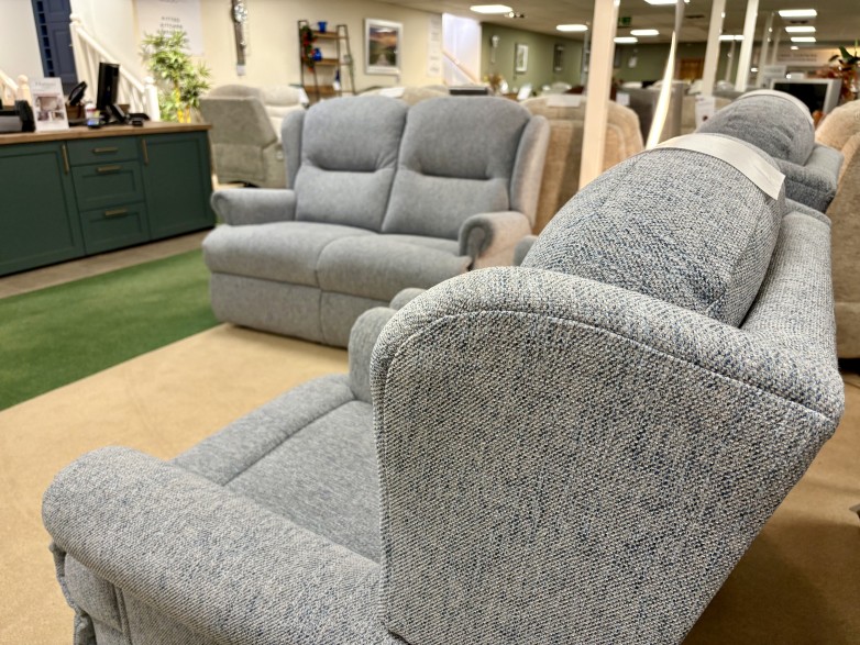 - Malvern Small 2-Seater Sofa, Small Armchair, Standard Manual-Reclining Armchair and Storage Footstool