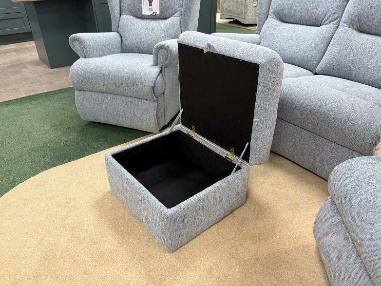 - Malvern Small 2-Seater Sofa, Small Armchair, Standard Manual-Reclining Armchair and Storage Footstool