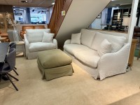 - Corfu Loose Cover Large Sofa, Armchair and Footstool (Additional Set of Covers Included) thumbnail