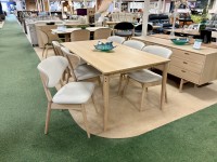 - Aeris Dining Table (with 1x Extension Leaf and Storage Tray) and 6x Cor Dining Chairs thumbnail