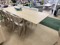 - Aeris Dining Table (with 1x Extension Leaf and Storage Tray) and 6x Cor Dining Chairs thumbnail