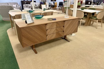 - Galaxy 2-Door 3-Drawer Sideboard in Walnut Intarsia