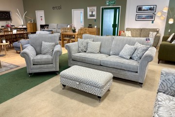 - Lowry Grand Sofa, Armchair and Legged Ottoman (Scatters Included)