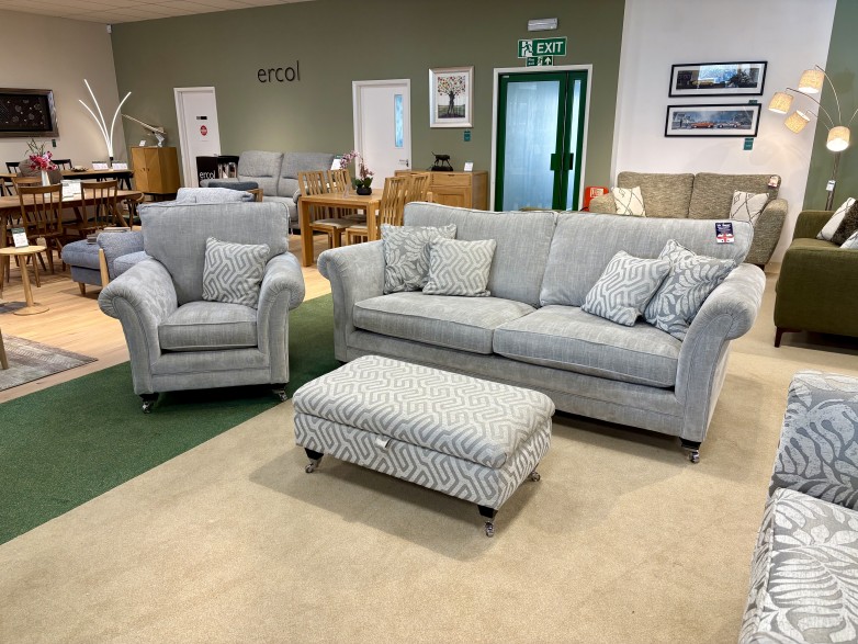 - Lowry Grand Sofa, Armchair and Legged Ottoman (Scatters Included)