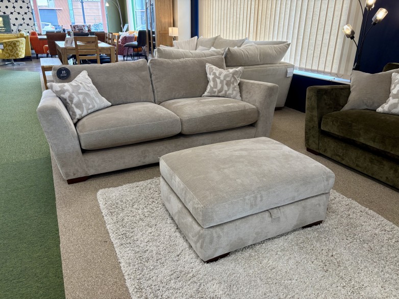 - Juliet Large Sofa and Storage Footstool (Scatters Included)
