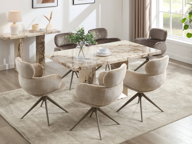 - Lunar (Mottled Mocha) Dining Collection