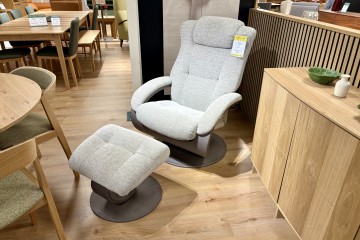 - Maxim Swivel-Recliner Chair and Footstool