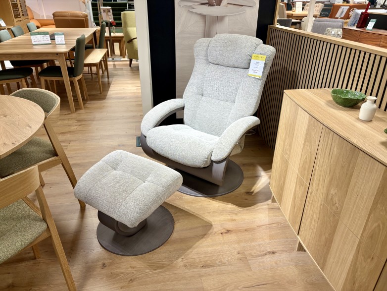 - Maxim Swivel-Recliner Chair and Footstool