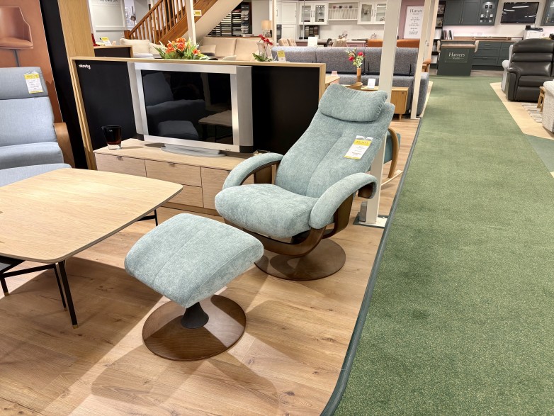 - Katia Swivel-Recliner Chair and Footstool