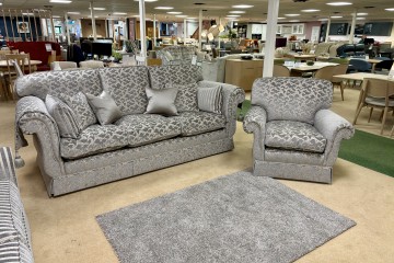 - Delphic 3-Seater High-Arm Emperor Sofa and Master Armchair