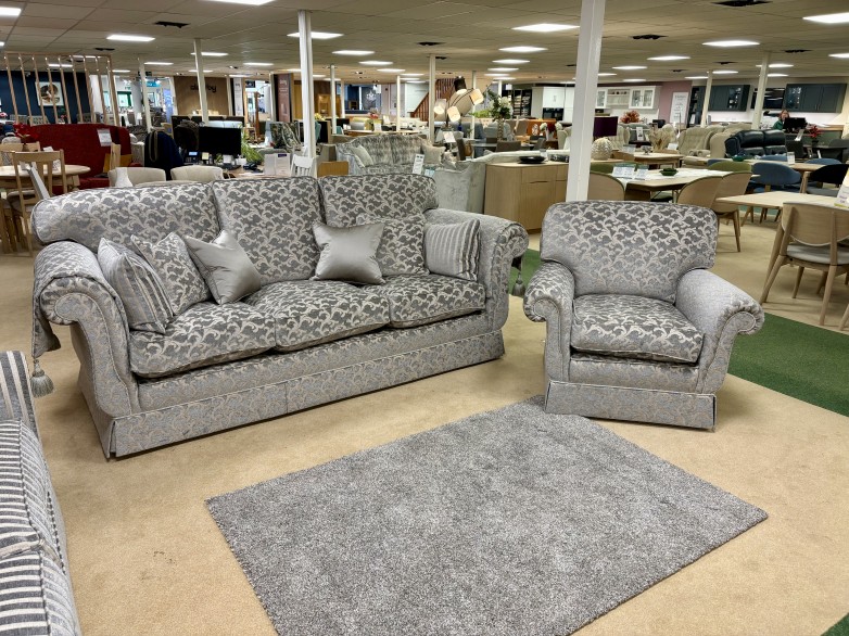 - Delphic 3-Seater High-Arm Emperor Sofa and Master Armchair