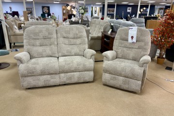 - Keswick Standard 2-Seater Sofa and Power-Reclining Armchair