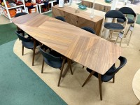 - Fusion Dining Table with 2x Extension Leaves and 6x Titan Dining Chairs thumbnail