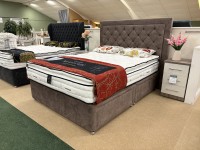 - Mayfair Kingsize (5ft) 5000 Pillow-Top with 2+2 Drawer Set and Buttoned Headboard thumbnail