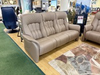 - Rhine Static 3-Seater Sofa in Leather thumbnail
