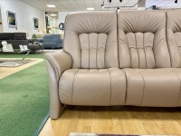 - Rhine Static 3-Seater Sofa in Leather thumbnail