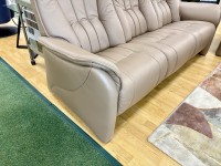 - Rhine Static 3-Seater Sofa in Leather thumbnail
