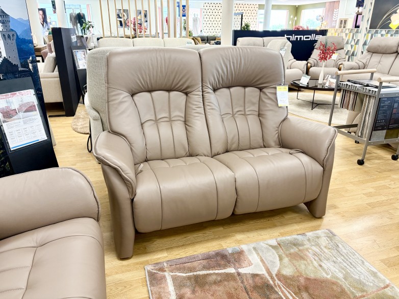 - Rhine Manual-Reclining 2-Seater Sofa in Leather