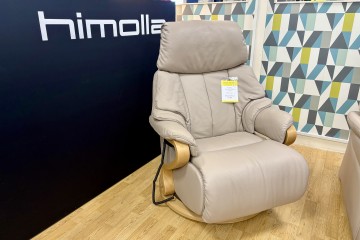 - Chester Midi Power-Reclining Swivel Chair in Leather