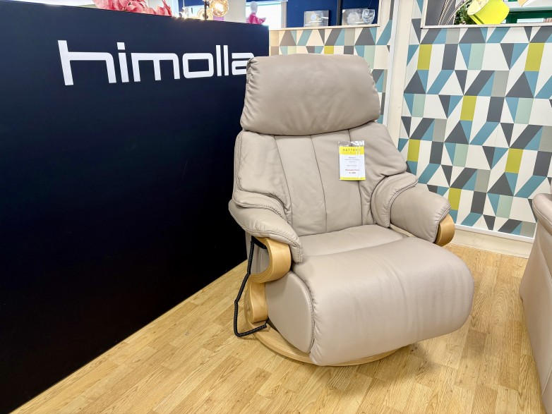 - Chester Midi Power-Reclining Swivel Chair in Leather