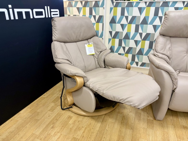 - Chester Midi Power-Reclining Swivel Chair in Leather