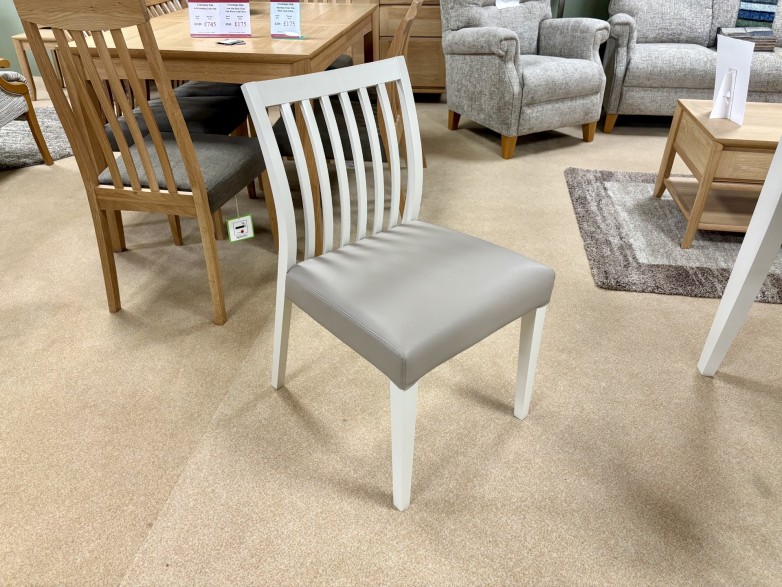 Figaro - Contempo Grey Extending 2-4 Dining Table and 2x Low Slat Back Dining Chairs