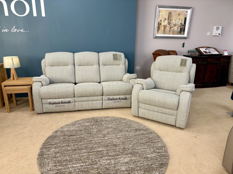 - Boston 25 Power-Reclining 3-Seater Sofa and Static Armchair