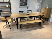- Monza Medium Extending Dining Table, Bench, 2x Como Dining Armchairs and 2x Dining Chairs thumbnail