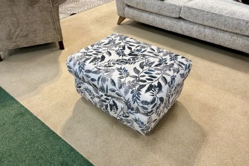 - Kingsbury Storage Footstool in Patterned Fabric