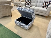 - Kingsbury Storage Footstool in Patterned Fabric thumbnail