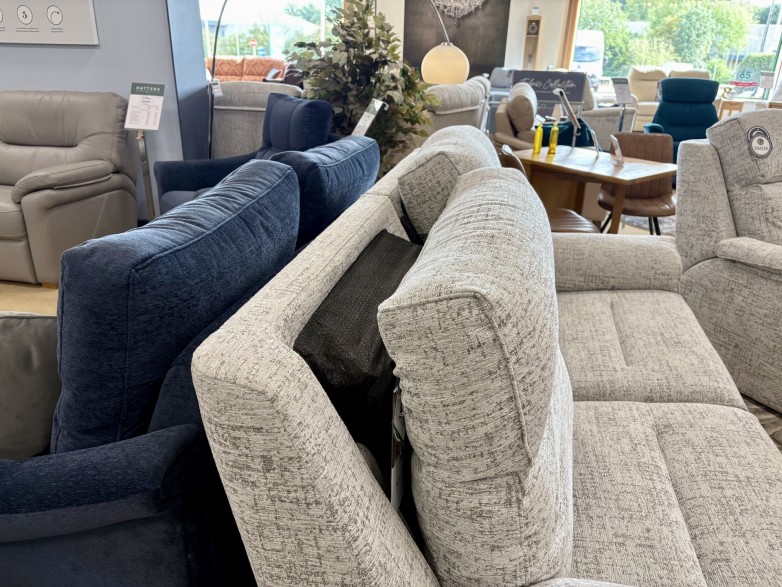 - Ellis Armchair and Power-Reclining 3-Seater Sofa with Electric Headrest and Lumbar Adjustment
